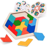 Hexagon Rangoli Puzzle